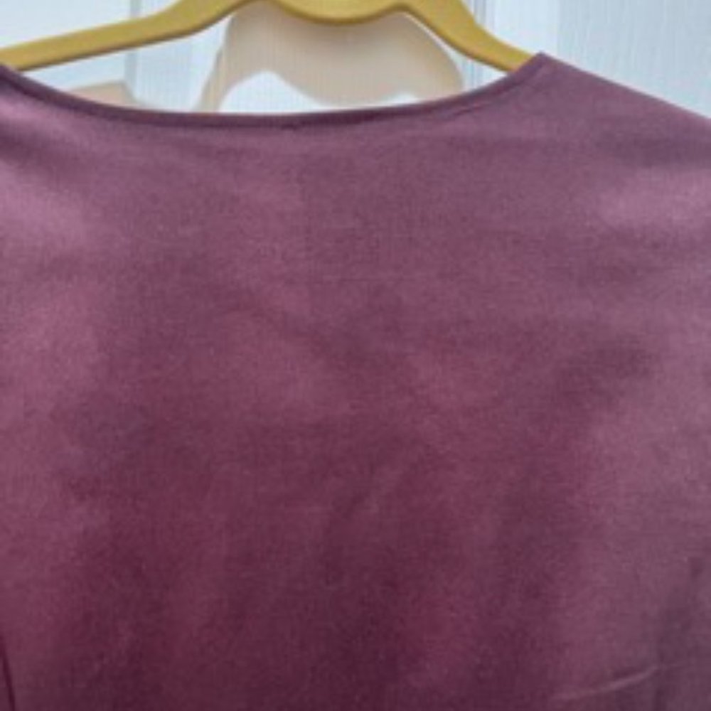 LOWEST: Plum beaded collar dress, 16 - Picture 5 of 7